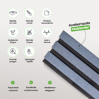 Painel Ripado Laminado De Eva Autocolante | Linha Urban Meu R